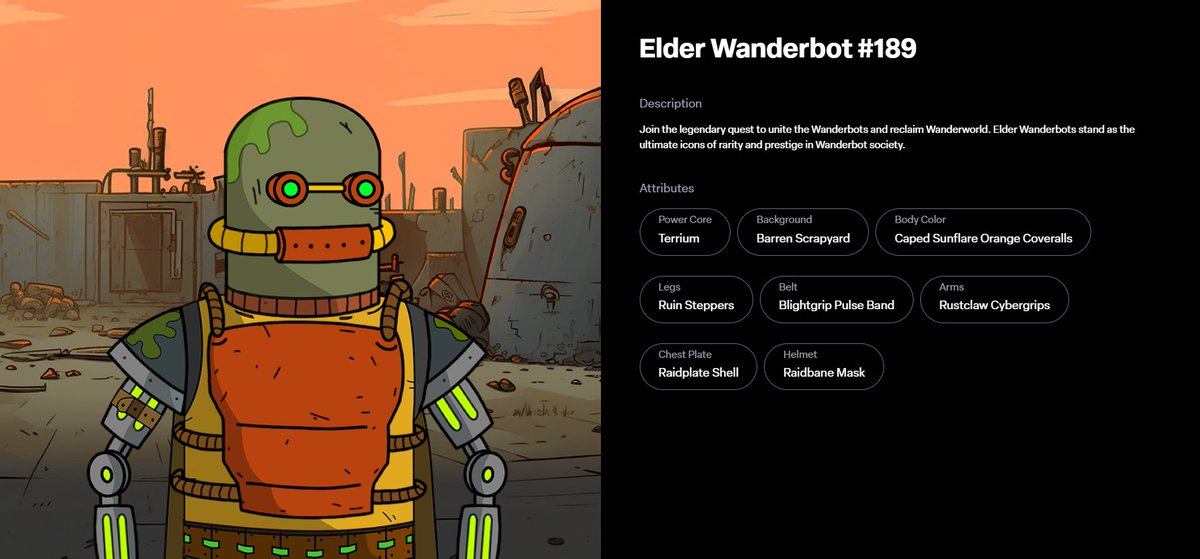 🔥 Weekly Wanderbot Giveaway! 🔥

🎉 Enter to win this Wanderbot and join the exclusive Alpha testing this December! 🎮 Shape the future of Wanderworld and compete for SOL prizes! 💰

🎁 How to Enter the Giveaway:
1️⃣ Like this tweet
2️⃣ Retweet it
3️⃣ Tag 2 friends

Ends on