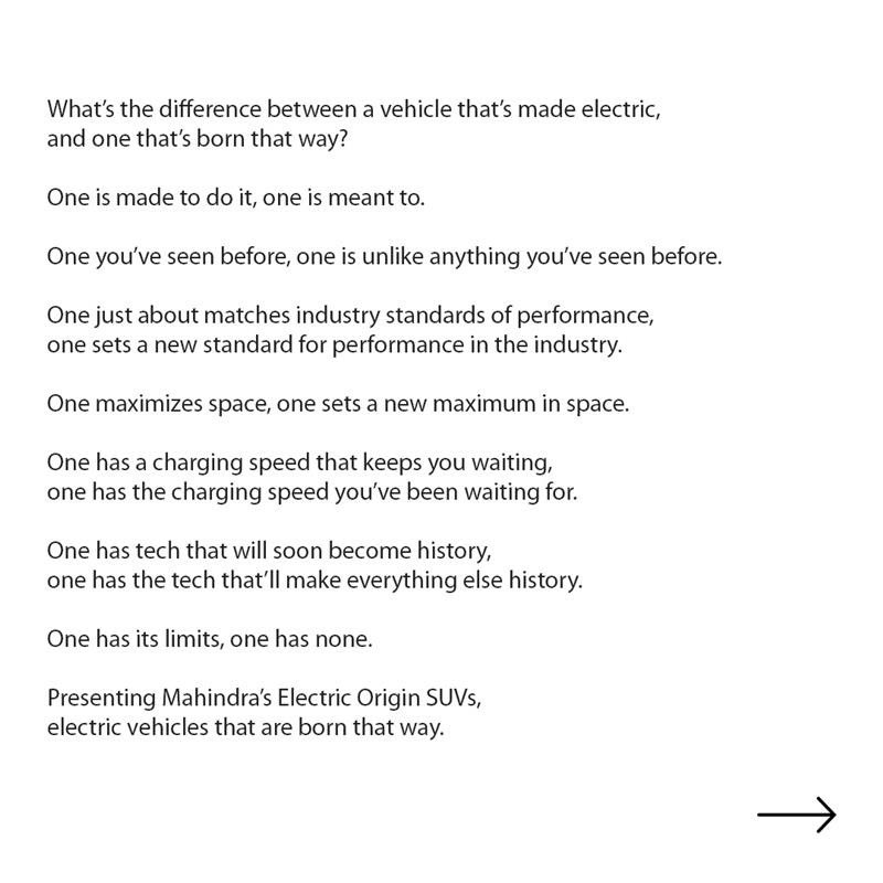 mahindraesuvs's tweet photo. Some innovate for the future. Some are the future.
Watch the Global Premiere of Mahindra’s Electric Origin SUVs today at 6 PM IST.

Watch the Global Premiere: https://t.co/nzGvVqh9Ba

#MahindraElectricOriginSUVs #UnlimitIndia #BE6e #XEV9e #MahindraBE6e #MahindraXEV9e #MahindraAuto