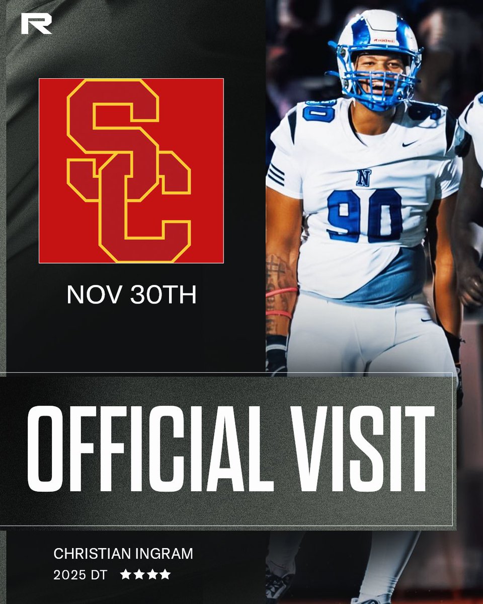 samspiegs's tweet image. 4-star DL Christian Ingram will take an OV to USC this weekend. Vandy was previously set to host him. 

The Trojans get the last visit from the Rivals 4⭐️ahead of National Signing Day: n.rivals.com/content/athlet…