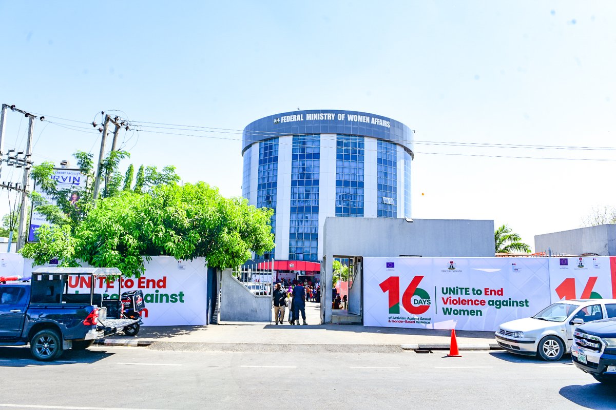 As we observe the #16DaysOfActivism, we are glad to support the <a href="/FMWA_ng/">Federal Ministry of Women Affairs Nigeria</a>  in its unwavering commitment to ending violence against women &amp; girls—a cause that aligns profoundly with the EU's Gender Action Plan &amp; its vision for a more equitable world. #EUinNigeria #HerStoryOurStory