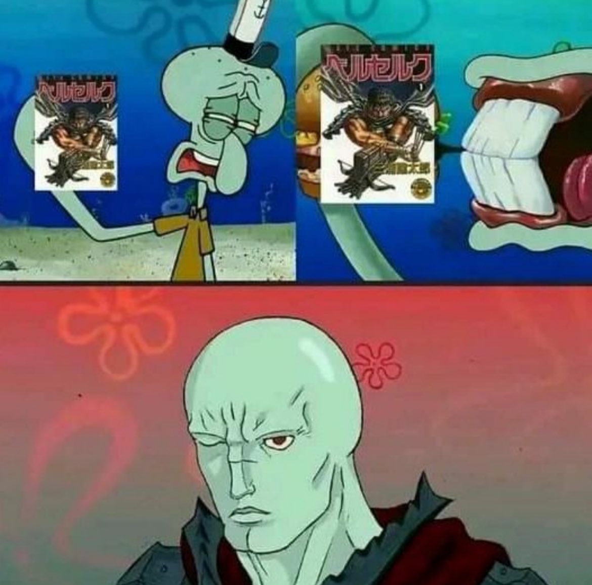 Pokemonpshot's tweet photo. When you finally read Berserk for the first time https://t.co/SKOd9S8QoE