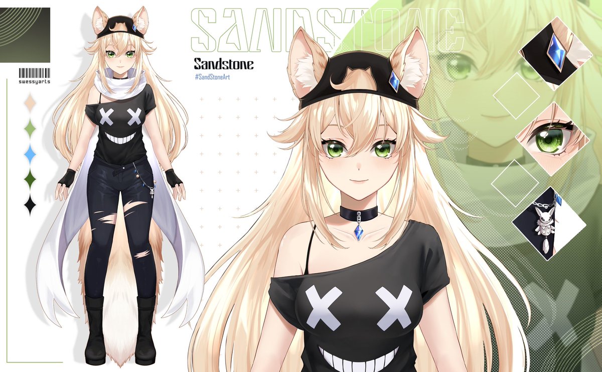 sandstoneartz's tweet image. I’m SandStone! Your fluffy chaotic detective! I hope we can solve many mysteries together! I also am a digital stain glass artist! And I run a small business!
🎨: @/swessyarts (twt)
Rig: @/ren_live2d (twt)
Fanart: #SandStoneArt
Twitch: SandStoneVT