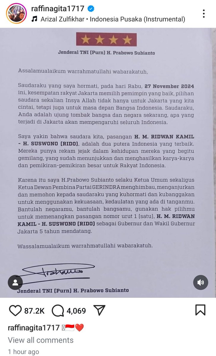 Lapor Pak <a href="/prabowo/">Prabowo Subianto</a> ,,
Postingan ini dihapus karena sekitar 7000 komentar isinya makian semua, termasuk memaki anda! Makanya Pak klo ngasih surat kasih tanggal jangan jadi pengecut!