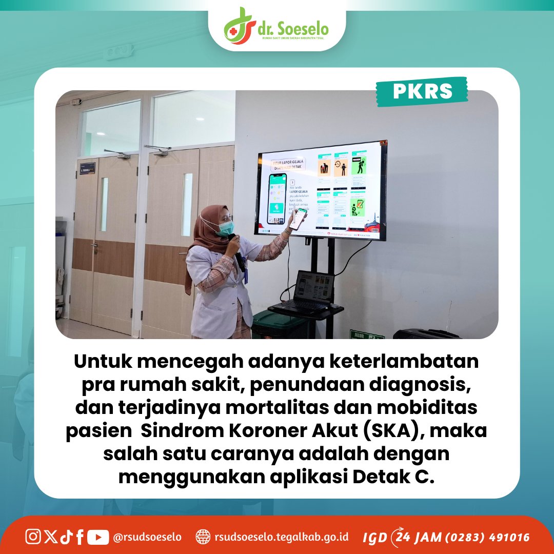 rsudsoeselo's tweet image. Penanganan PJK dapat diatasi dengan tepat dan cepat apabila tidak terjadi keterlambatan pra rumah sakit, penundaan diagnosis dan morbiditas maupun mortalitas. Bagaimana caranya? Yuk simak!

#pkrs #penyakitjantungkoroner #jantungkoroner
