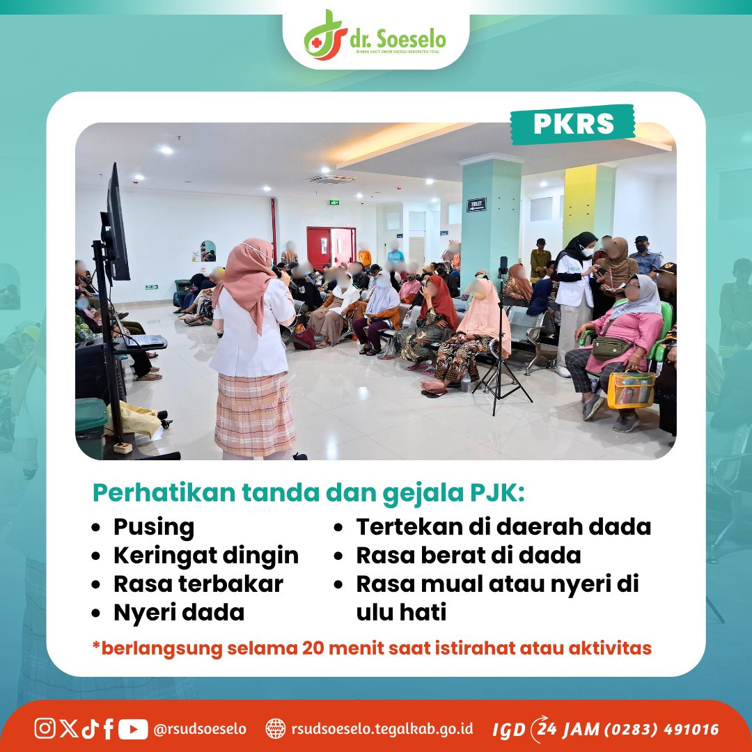 rsudsoeselo's tweet image. Penanganan PJK dapat diatasi dengan tepat dan cepat apabila tidak terjadi keterlambatan pra rumah sakit, penundaan diagnosis dan morbiditas maupun mortalitas. Bagaimana caranya? Yuk simak!

#pkrs #penyakitjantungkoroner #jantungkoroner