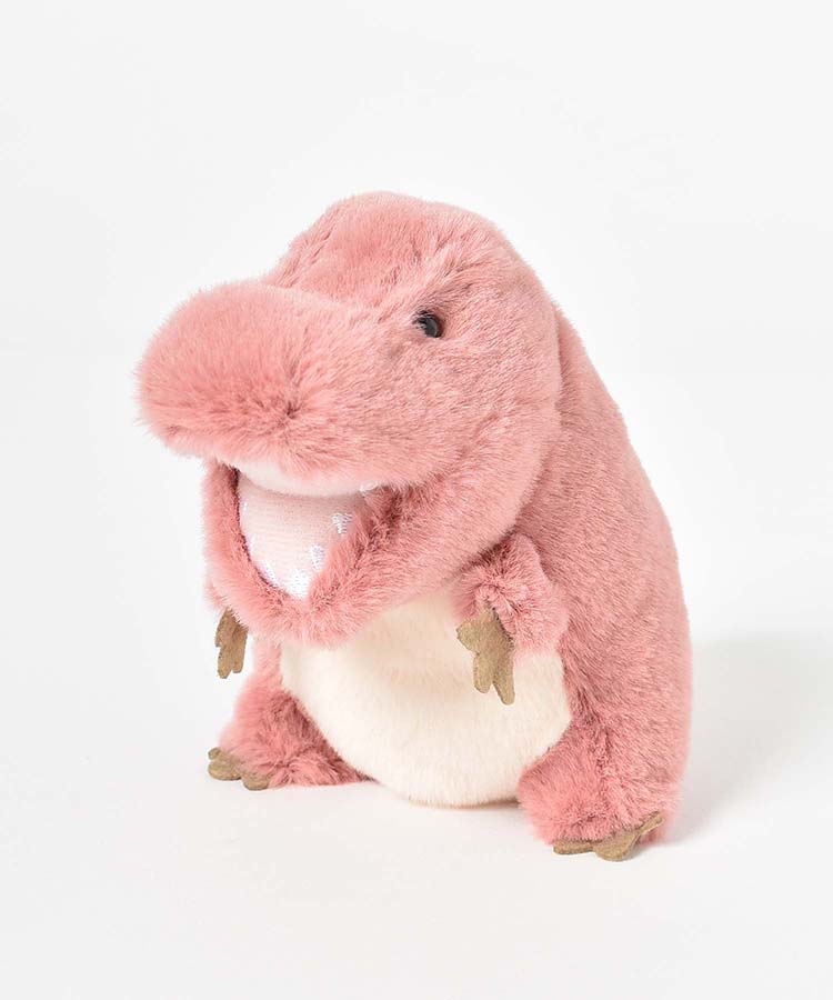 片岡メリヤス　ぬいぐるみ　恐竜　ピンク