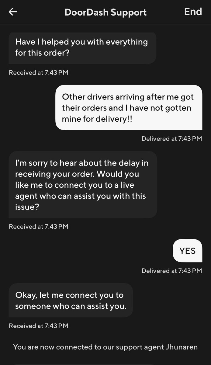 DKdancer10's tweet photo. @DoorDash_Help @DoorDash a serious line got crossed by a restaurant in the Florissant, Missouri area that needs to be addressed. That restaurant does NOT deserve to use #doordash for business anymore the way they disrespected &amp; discriminated me &amp; a customer who ordered there. https://t.co/e19UlamOtd