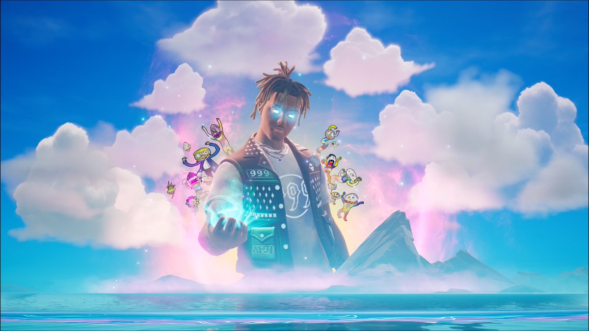 TPANDA_'s tweet photo. Some friends and I got the free Juice WRLD skin and I took some video and pictures at his POI!

#JuiceWRLD #FortniteRemix https://t.co/zS4hrZUp6p