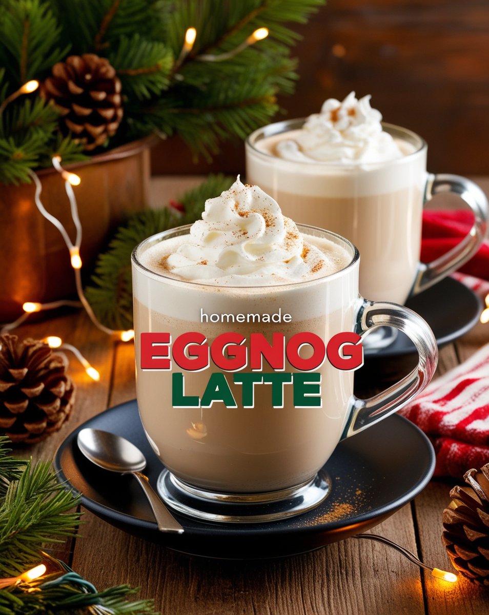 EspressoEscape0's tweet photo. Skip the café and make your own festive eggnog latte at home. Creamy, delicious, and easy to whip up.  #EggnogLatte #HolidayDrinks
https://t.co/Y4IXdzapsb https://t.co/BqGJpDdoQg