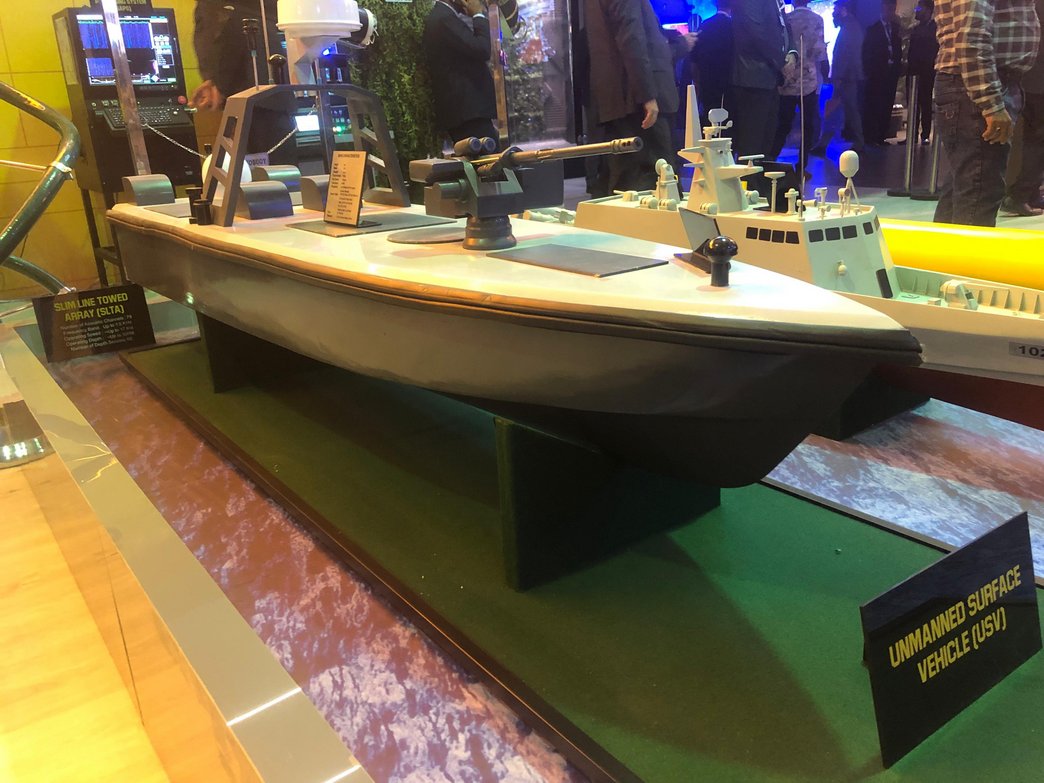 RadioactiveFrnd's tweet image. #Karachi Shipyard &amp;amp; Engineering Works (#KSEW) unveiled an advanced unmanned surface vessel (USV) equipped with a remote control weapon system (#RCWS) at #IDEAS2024. A major leap in naval defense innovation! 🇵🇰⚓ 

#Pakistan #PAKNavy #DefenseTech