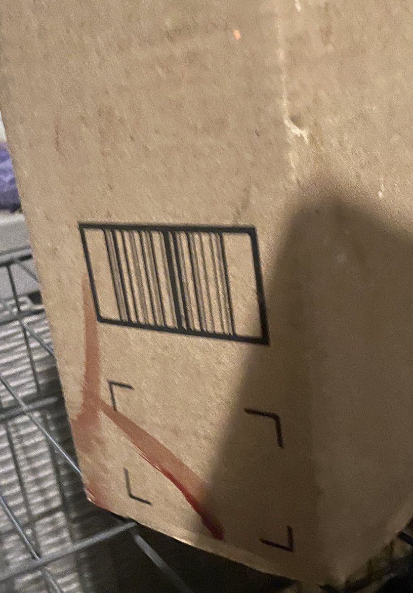 MrsRenaud19's tweet photo. @amazon Hi. We received our subscription order, but what wasn’t planned was the blood on the box. We didn’t realize there was blood on the box until we carried it in. I’m concerned for the person who was bleeding, but also concerned for my son and I. Not what I was expecting. 😬 https://t.co/VJIvy7rCNl