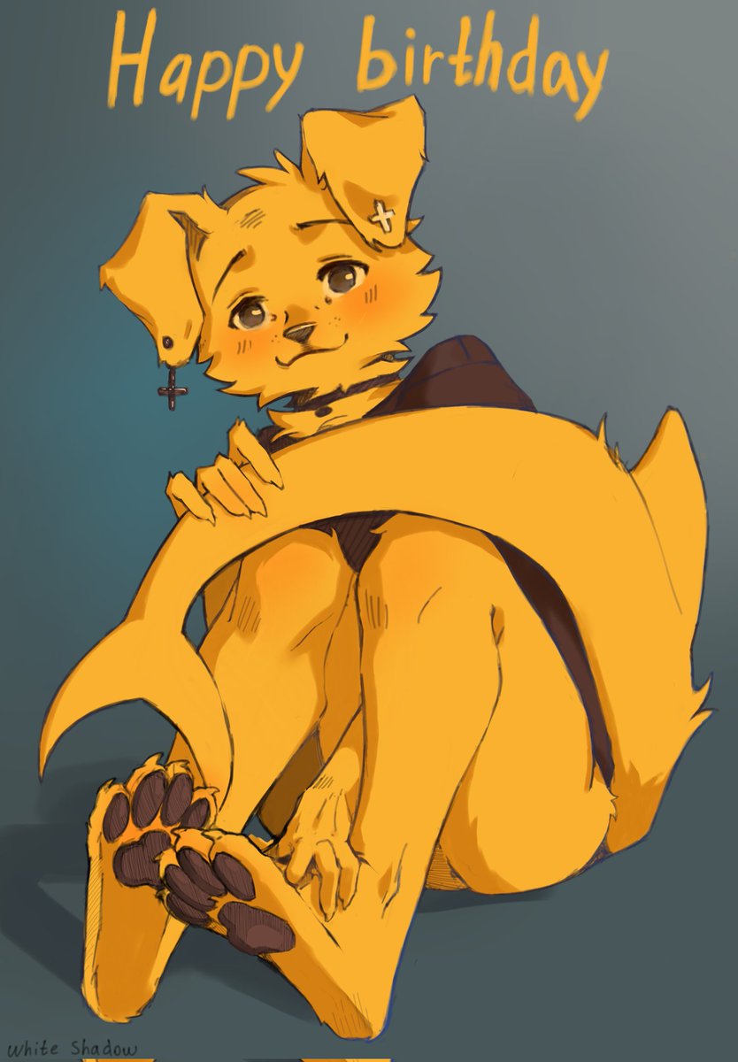probably should have posted here, too
Happy past birthday <a href="/TheSmilingBox1/">the smiling box</a> 
#furry #furryart
