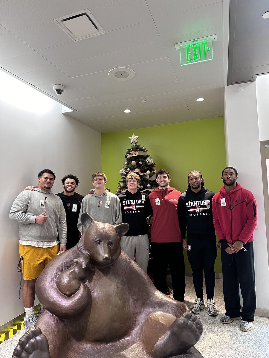 Grateful for the opportunity to help <a href="/StanfordChild/">Stanford Children's</a> kick off the holiday season with my teammates. Nothing better than spreading some cheer!  <a href="/Lifetime_Card/">Lifetime Cardinal</a>