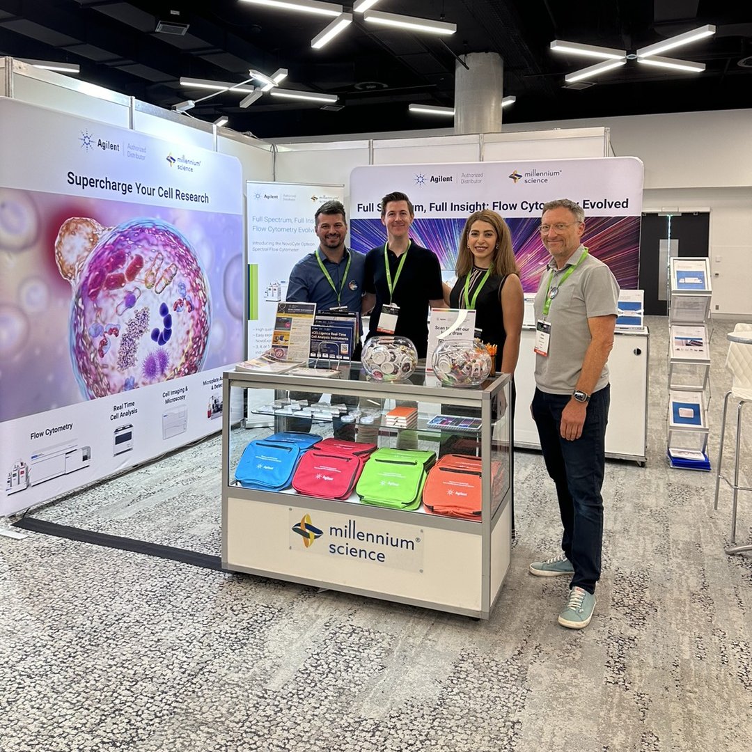 mscienceaustnz's tweet photo. Head over to the Millennium Science - @Agilent booth at #ASI2024SYD during afternoon tea!
🌈See what the new Agilent NovoCyte #Opteon Spectral Flow Cytometer looks like
🛩️Learn about Big Brains In Small Planes
😄Chat to one of our amazing team members & see how we can help revolutionise your research
@ASImmunology