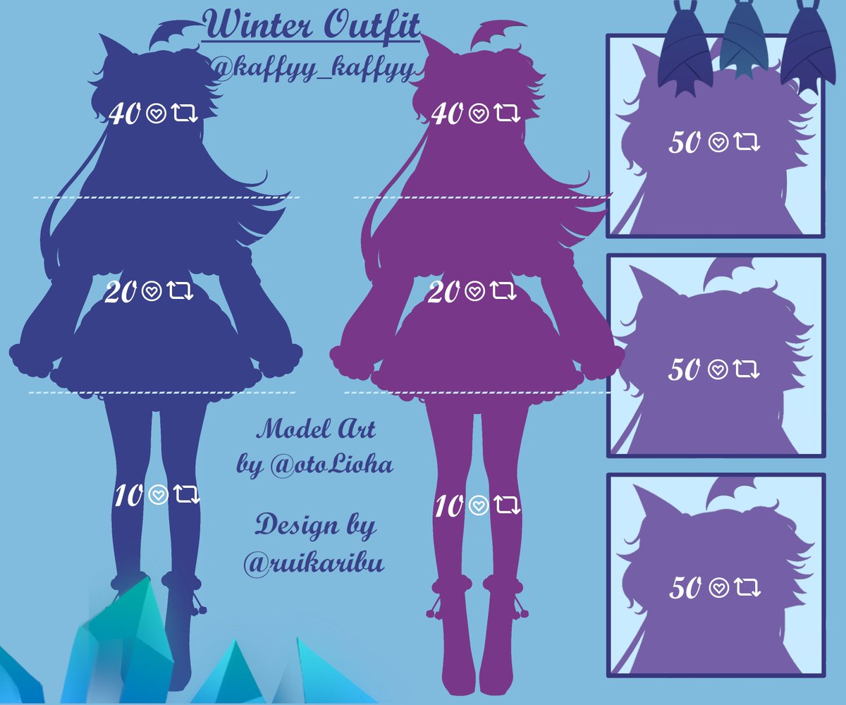 kaffyy_kaffyy's tweet photo. ✨NEW OUTFIT!! IT'S WINTER TIME!✨

It was starting to get cold so,
I asked the wonderful @ruikaribu to design me a Winter Outfit! 
And the amazing @otoLioha made it! ^^

I'm trying my best to bring it to life!

See you guys on the 15th of December at 4 pm CET for the debut! 🦇❄️ https://t.co/HPfmKPfqLw
