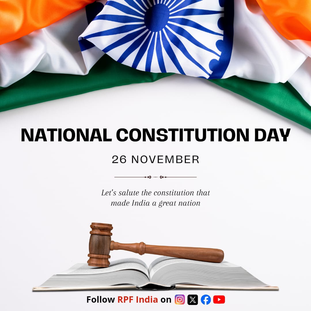 Today, we celebrate the soul of our democracy 🇮🇳 

Our #Constitution is not just a document, it's a promise of dignity, liberty, equality and justice for 1.4 billion dreams. 
#ConstitutionDay #SanvidhanDivas