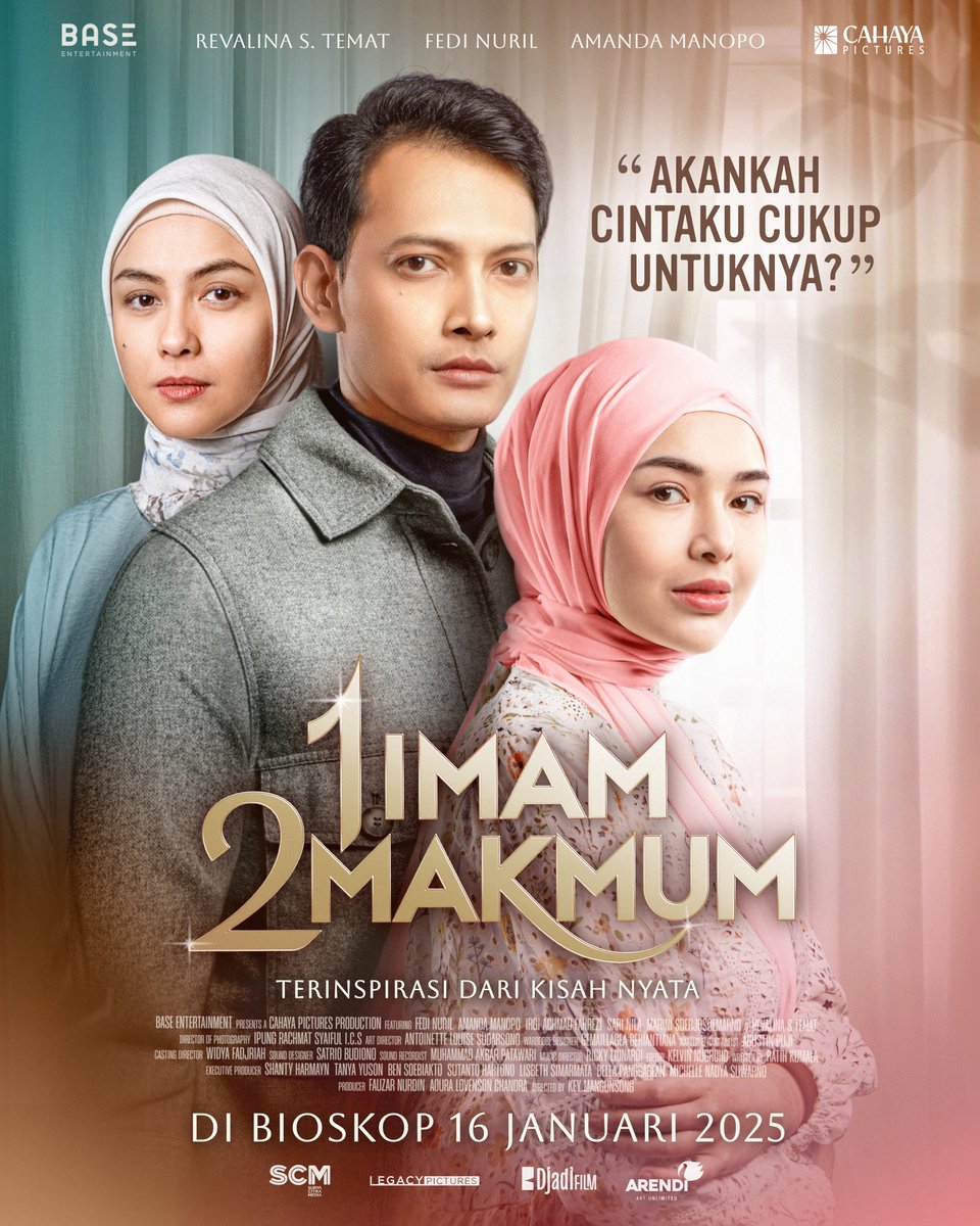 HabisNontonFilm's tweet photo. Poster film 1 IMAM 2 MAKMUM. 

Warnanya bagus! 💙🩶🩷 https://t.co/lI7khlEk3c