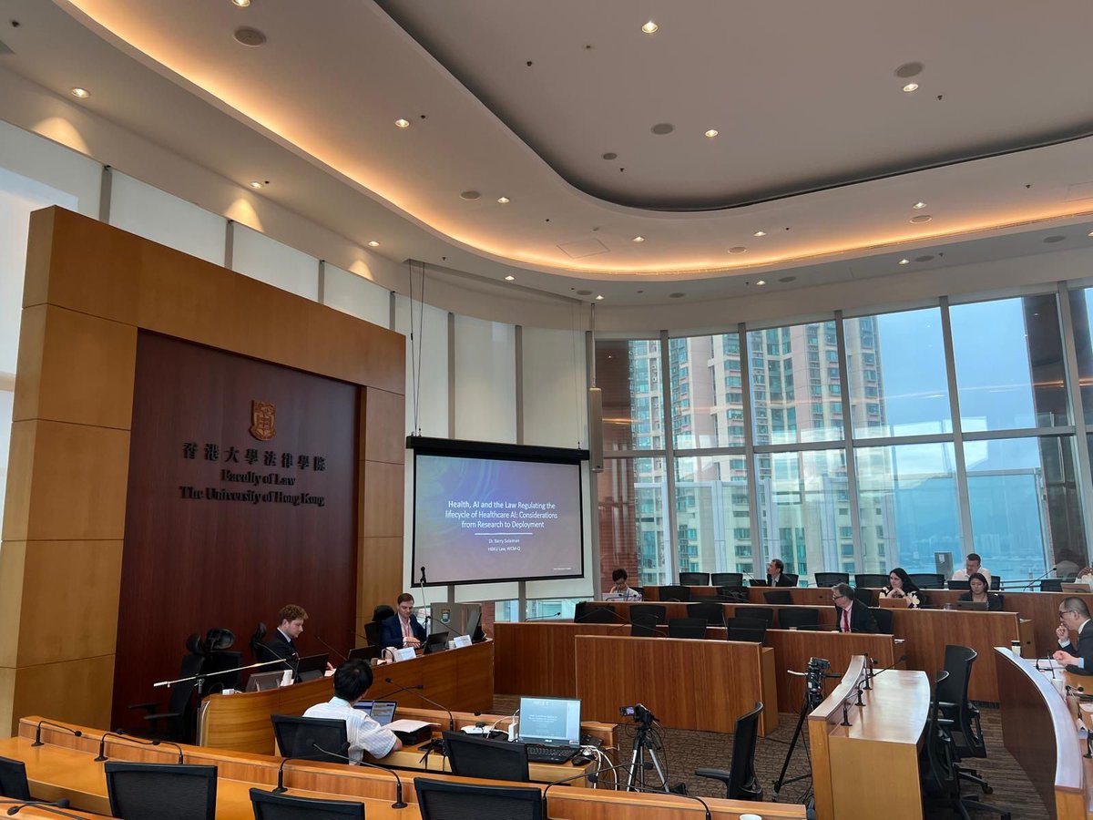 ProfBarrySol's tweet photo. 💼 Fantastic to collaborate with leading minds at the HKU Centre for Medical Ethics and Law (@HKUCMEL) conference on 'Governing the Real-World Application of #Medical #AI.' My talk, 'A #GCC Approach Towards #Regulating the #Lifecycle of Healthcare AI,' tackled how #Qatar, #SaudiArabia, and the #UAE are regulating AI in healthcare 💡 These countries are:
🚀 Hoping to guide innovation through R&D regulations
🛡️ Ensuring safety with AI-based medical device oversight
⚖️ Navigating ethics in AI-powered clinical practice
⚡ A BIG point of debate - How much #EXPLAINABILITY is actually needed from #AI to ensure informed #consent? I sense a lot more coming in this area down the line 🛣
🔬 So much learnt from the talks of Sara Gerke (@gerke_sara) , Vera Lucia RAPOSO (@Vera_Lucia_Rap), Oliver Quick, Li (Stephen) DU, Colin Mitchell (@_MitchellCR), Tom Goffin (@tom_goffin), Prof. Timo Minssen (@TiMinCeBIL), Boris Babic, Tanya Brigden and many other experts.
🌟 A big thanks to the CMEL team for bringing everyone together again (Gilberto K.K. Leung (@leung_gilbert), Eric C. Ip, Calvin W.L. Ho (@CalvinWLHo), Jane Or, Candy Ip, Craig Purshouse).
#AIinHealthcare #HealthLaw #MedicalAI #AIRegulation #ClinicalPractice #MedTech #HealthcareInnovation #EthicsInAI #GCCLeadership #QatarAI #SaudiAI #UAEAI #LegalInnovation #HealthPolicy #GlobalHealth #FutureOfHealthcare #AIAndGovernance #RegulatingAI #LeadershipInLaw #EmergingTechnologies