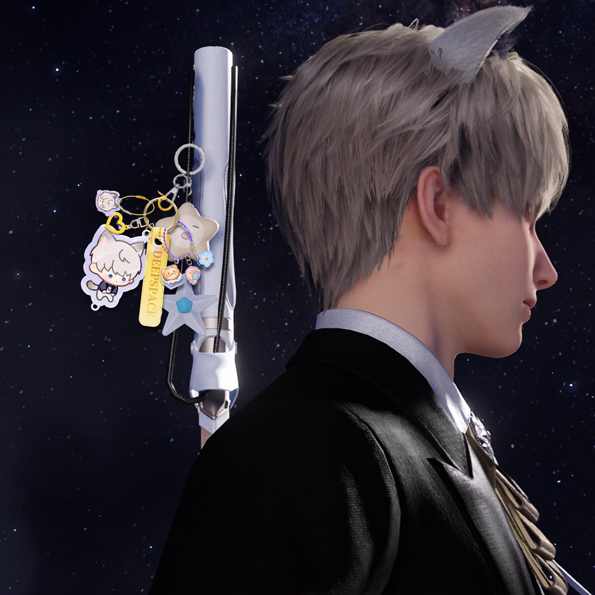 CelestiaLunaire's tweet photo. How I imagine Xavier use it lmao #ItsMeowsTime https://t.co/C5vMP32NbP