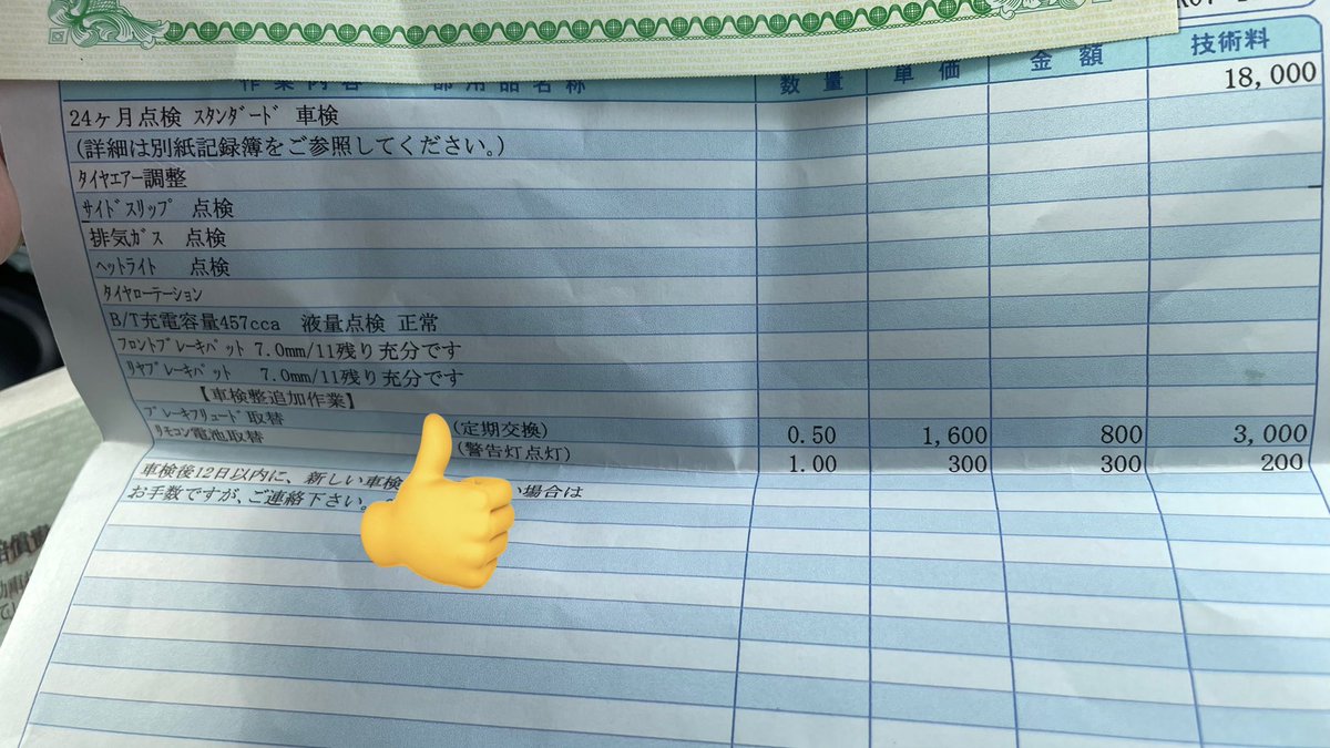 LEAF4158's tweet photo. リーフ車検、7年10万5千キロ🚗 https://t.co/owDDFs5LL0
