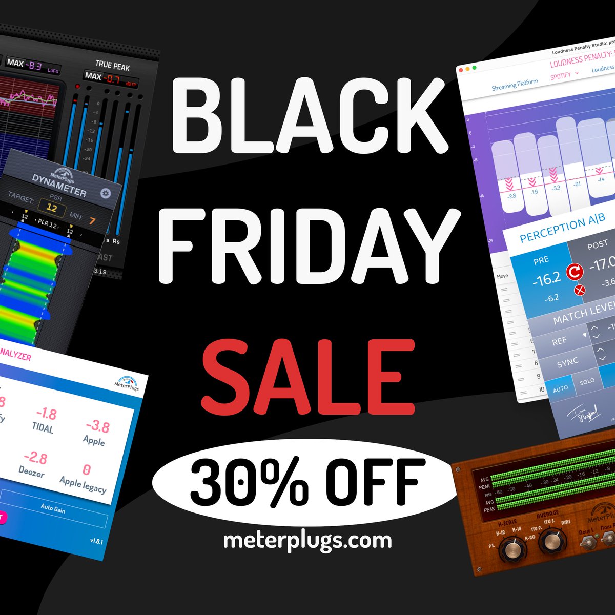 Everything is on sale until Dec 2nd! meterplugs.com