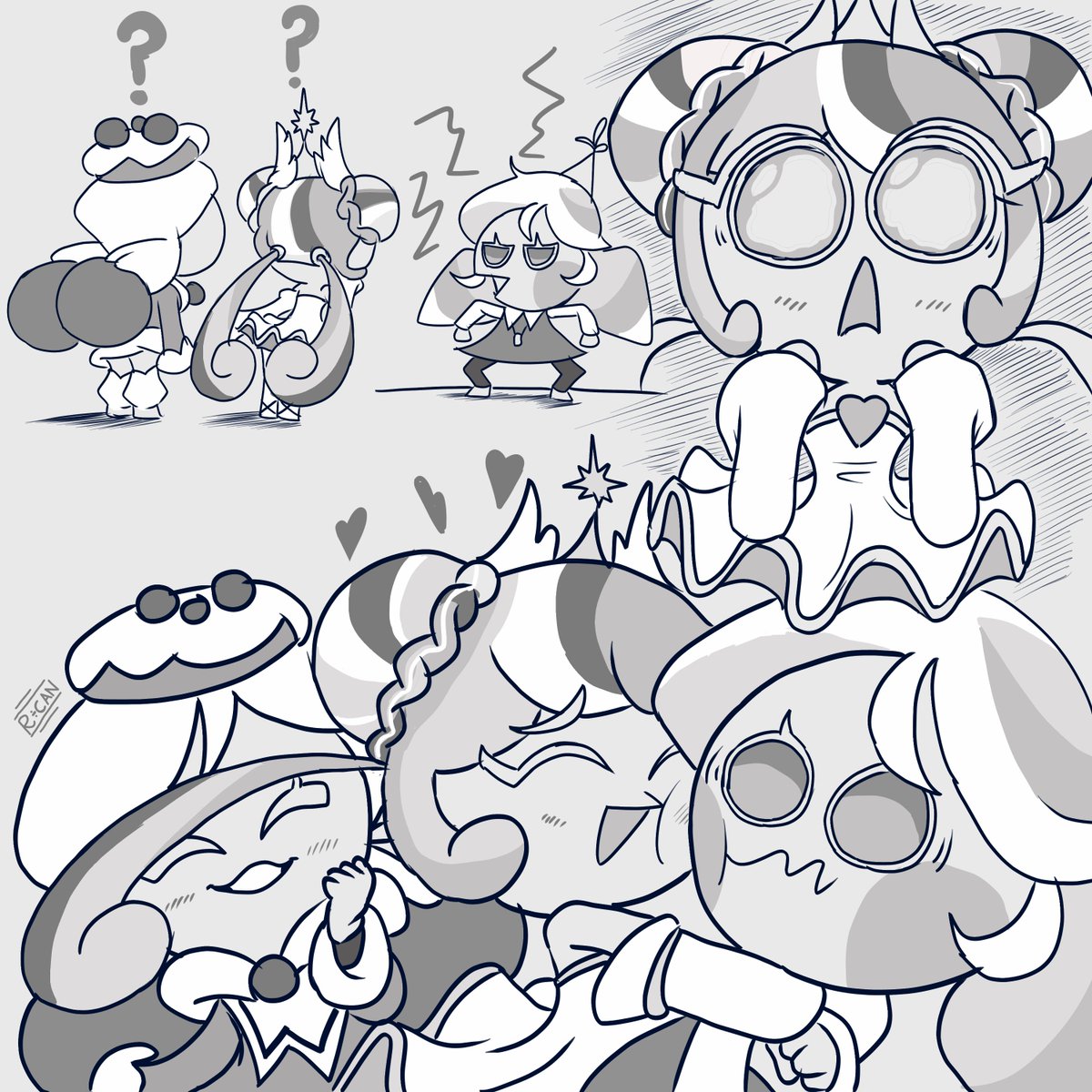 R_Canvas's tweet photo. And I will get this out before the update.....
👼🎃🌰

#cookierunfanart #peppernutcookie #rainbowsherbetcookie #candycorncookie https://t.co/PUPfzf5W5W