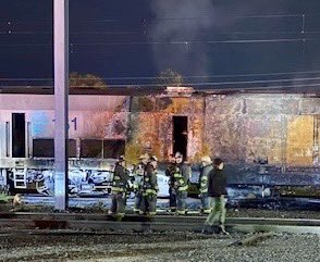dcfireems's tweet photo. Images from the fire at the Amtrak Maintenance Facility at 14th &amp; W Sts NE. #DCsBravest https://t.co/x4d4H7nfqv