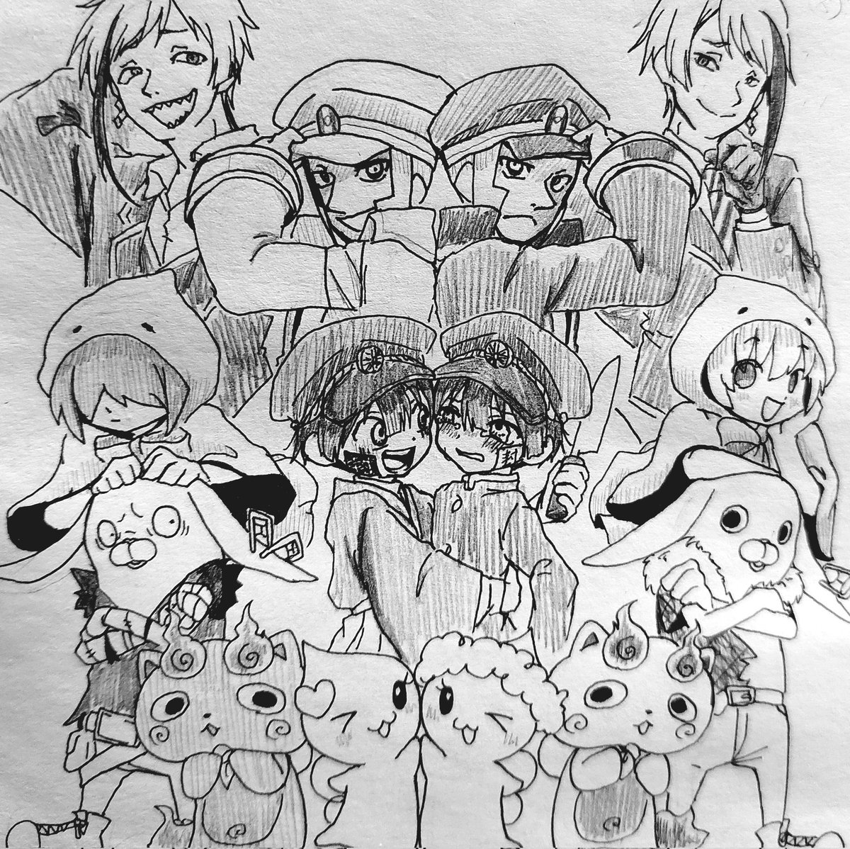 遅れたけれど、いい又又子の日イラストです。

他にも描きたかった又又子キャラ入り切らなんだ…orz 