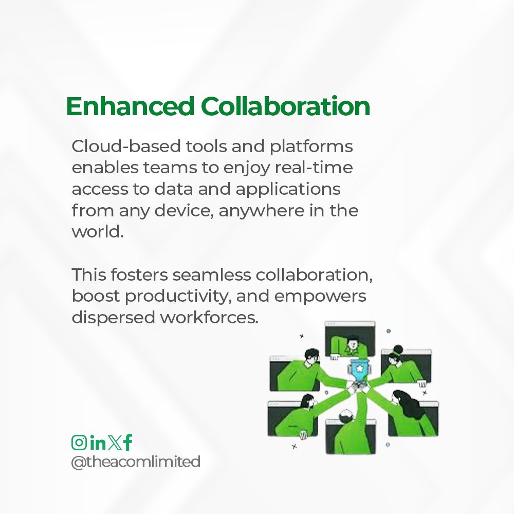 THEACOMLimited's tweet photo. #CloudComputing is transforming businesses globally in this digital era. 

Here are some key ways it’s impacting the global landscape.

Start your business transformation today—contact us via theacomconsulting@gmail.com. https://t.co/RS94UrPiRb