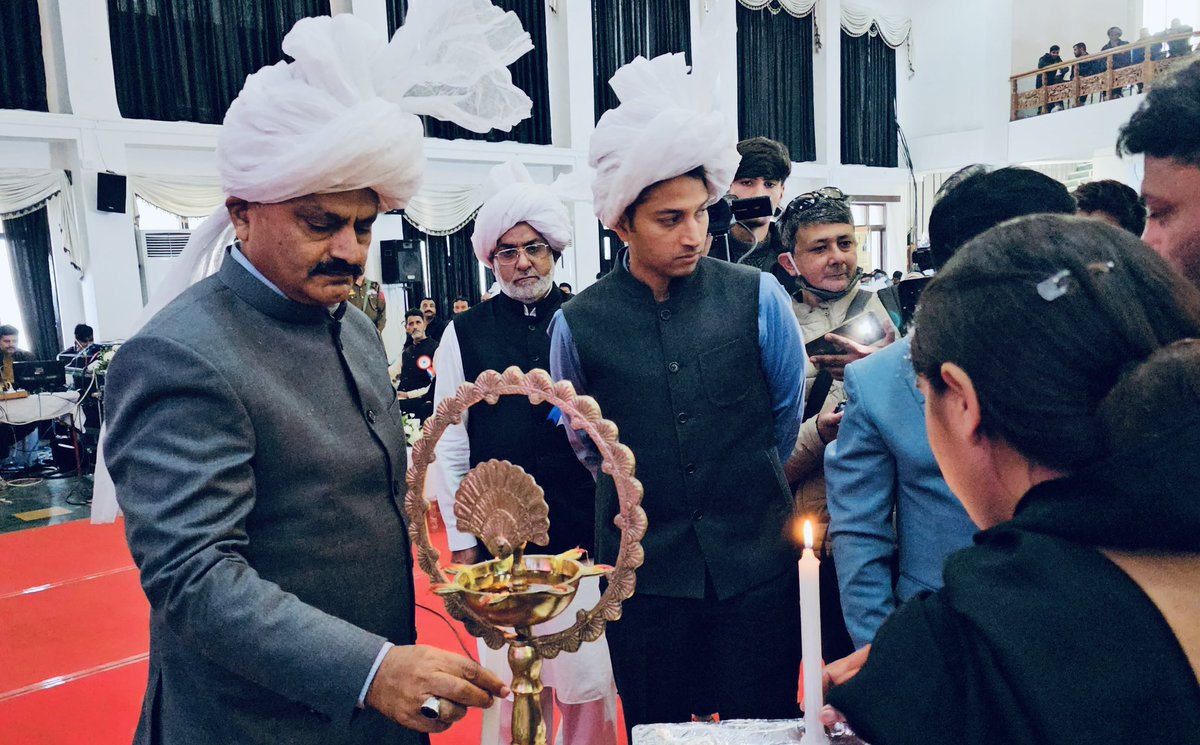 JavedRanaa's tweet photo. Attended valedictory function of Janjatiya Gaurav Saptah at Gujjar Desh Charitable Trust, Jammu.

Instructed Tribal Affairs Department to formulate a detailed action plan under the Support to Tribal Research Institute (TRI) scheme, focusing on preserving tribal culture, capacity building, skill development and socio-economic empowerment of tribal communities of J&K.

@OmarAbdullah 
@TribalAffairsIn