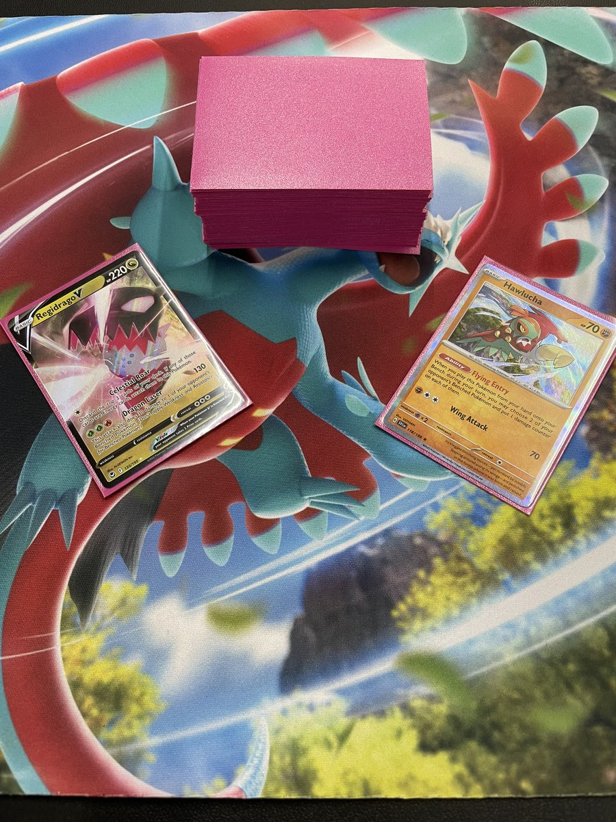 Won my final league challenge with Drago! Hawlucha is a VERY good card 👍

Also made T128 at Sacramento for my 2nd day 2! Big s/o to <a href="/noahlesak/">Noah Sakadjian</a> for talking me off of cutting Mew for Haxorus and Egg (truly the #1 olivia regidrago stan)
