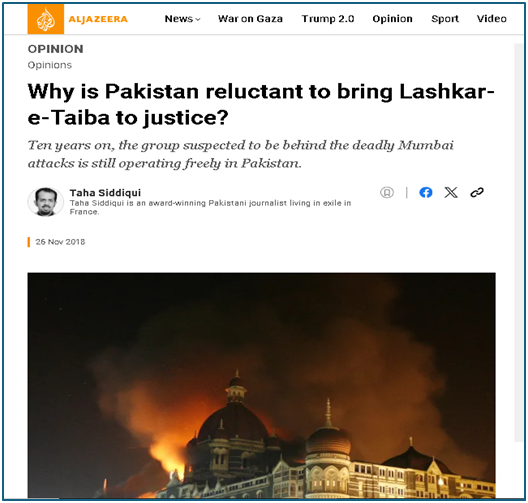 RuhaanaM's tweet photo. Why is Pakistan hesitating to hold LeT accountable? Despite clear evidence linking the group to the deadly 26/11 Mumbai attacks, LeT remains active and unchecked in Pakistan, showing Pak’s failure to act against terrorism. #NeverForget2611 https://t.co/Ghd8OGrsEL