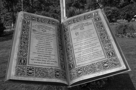 आज संविधान दिवस..

थोडक्यात,
We The People of INDIA..🇮🇳

स्वातंत्र्य, समता, बंधुता, एकता, एकात्मता व धर्मनिरपेक्षता ही मूल्यं टिकवण्यासाठी, यांचं संवर्धन करण्यासाठी कटिबद्ध राहूया.

#Constitution