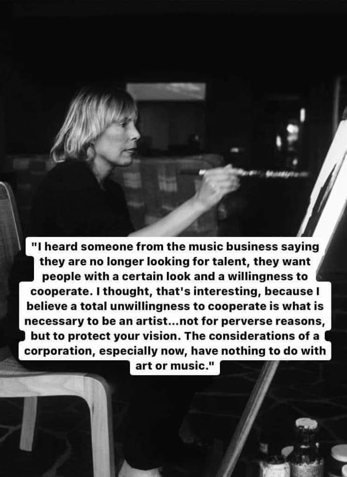 Joni Mitchell, singer-songwriter, musician, poet, painter, genius #WomensArt