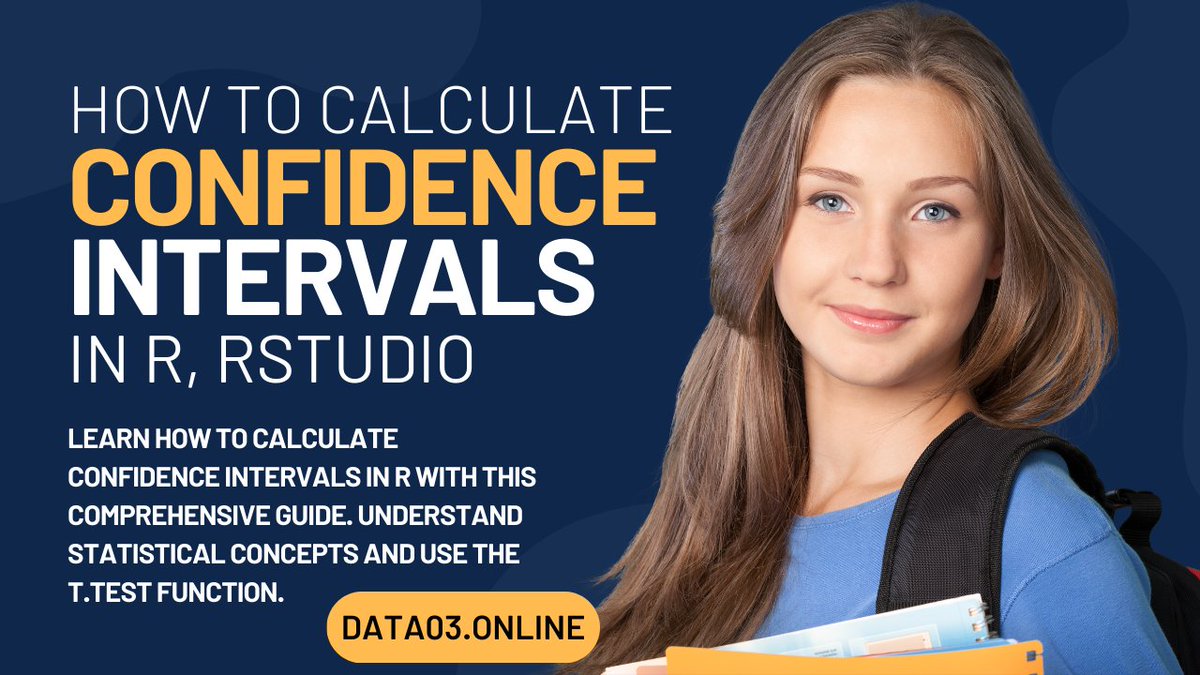 rstudiodatalab's tweet image. How to Calculate Confidence Intervals in R?  #dataanalysis #learndataanalysis #rstudio #dataanalyst