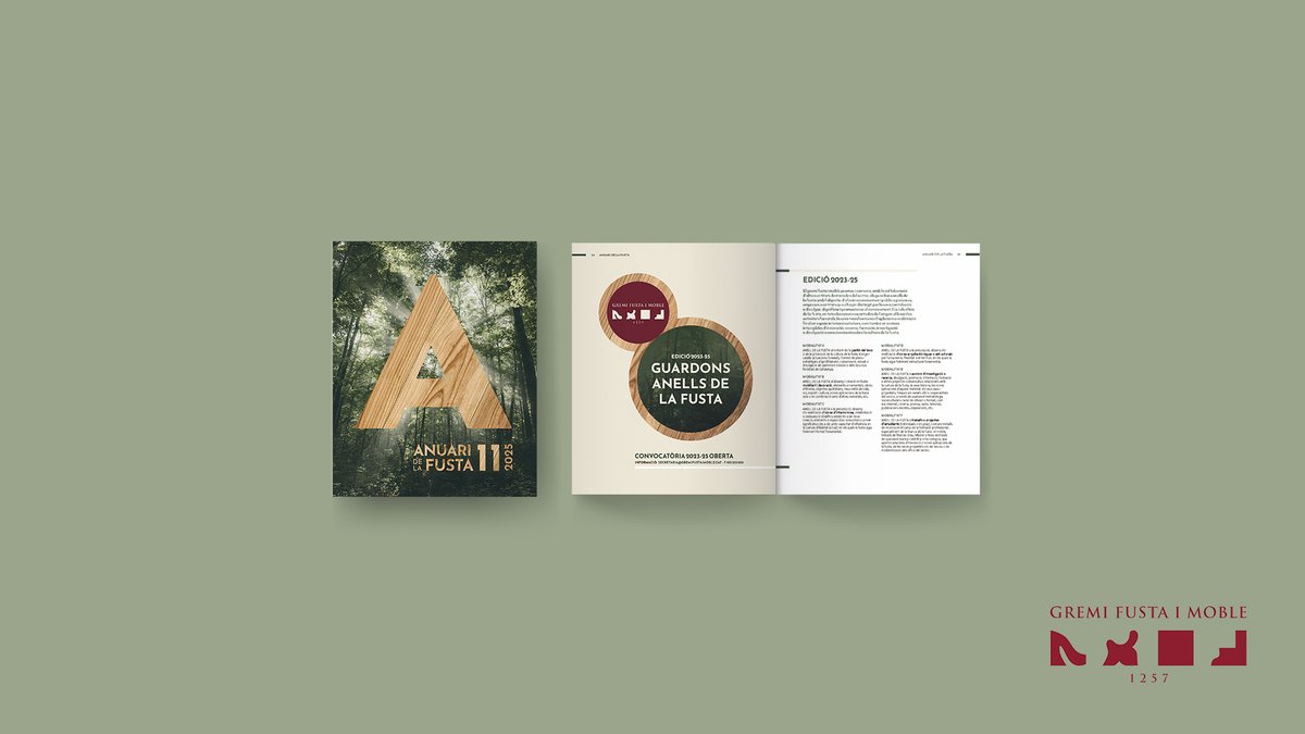 GremiFustaMoble's tweet photo. 🪵 Descobreix l’Anuari de la Fusta 2025! 📖
La revista de referència del sector de la fusta i moble a Catalunya. 🌿 Tendències, innovació i sostenibilitat des del bosc fins al producte acabat.
📥 Descarrega’l aquí: https://t.co/k8bMu0DY4Y
#Fusta #AnuariDeLaFusta2025 #Moble https://t.co/HB35gwOtsI