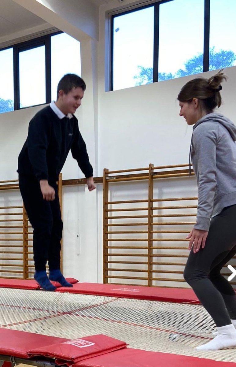 Orange class enjoyed rebound therapy in mainstream with Casey <a href="/RossHighPE/">Ross High PE</a>