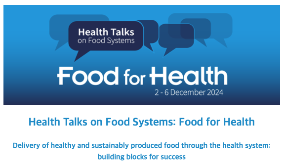 From 2-6 December 2024, the #Nutrition and Food Safety Department of the World Health Organization (#WHO), is hosting a series of virtual Health Talks on Food Systems under the theme "#Food for Health". Check it out! loom.ly/Byvw-4Q