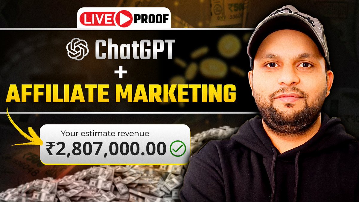 webtechnicaltip's tweet image. Learn How to Start Affiliate Marketing with ChatGPT #AffiliateMarketing #ChatGPT #MakeMoneyOnline youtu.be/GTA9sViBg9I