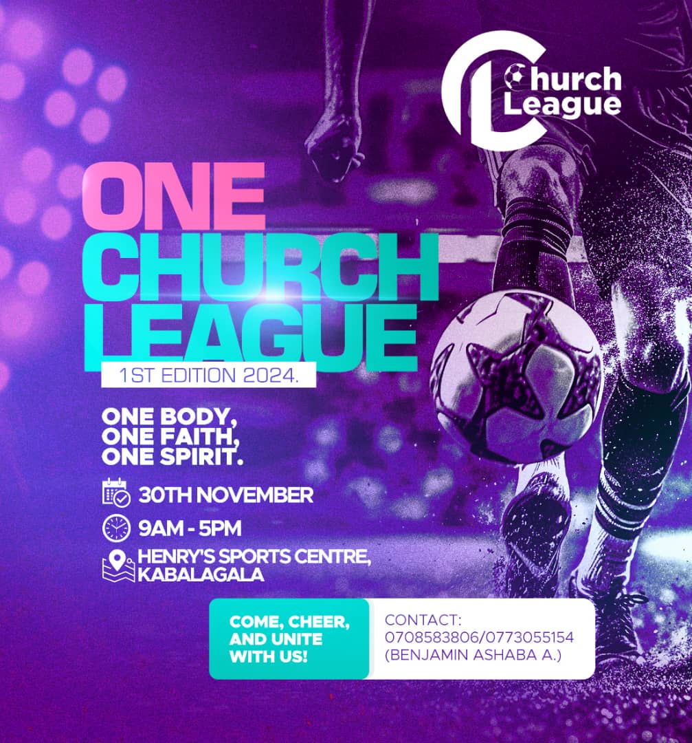 ChristianInflUg's tweet image. ⚽🎉GOOD NEWS 🎉⚽
Church league is slated for this weekend

30th November 2024 at 
Henry's Sports Centre Kabalagala
9am to 5pm.  

#onebody
#onefaith
#onespirit 
#onechurchleague