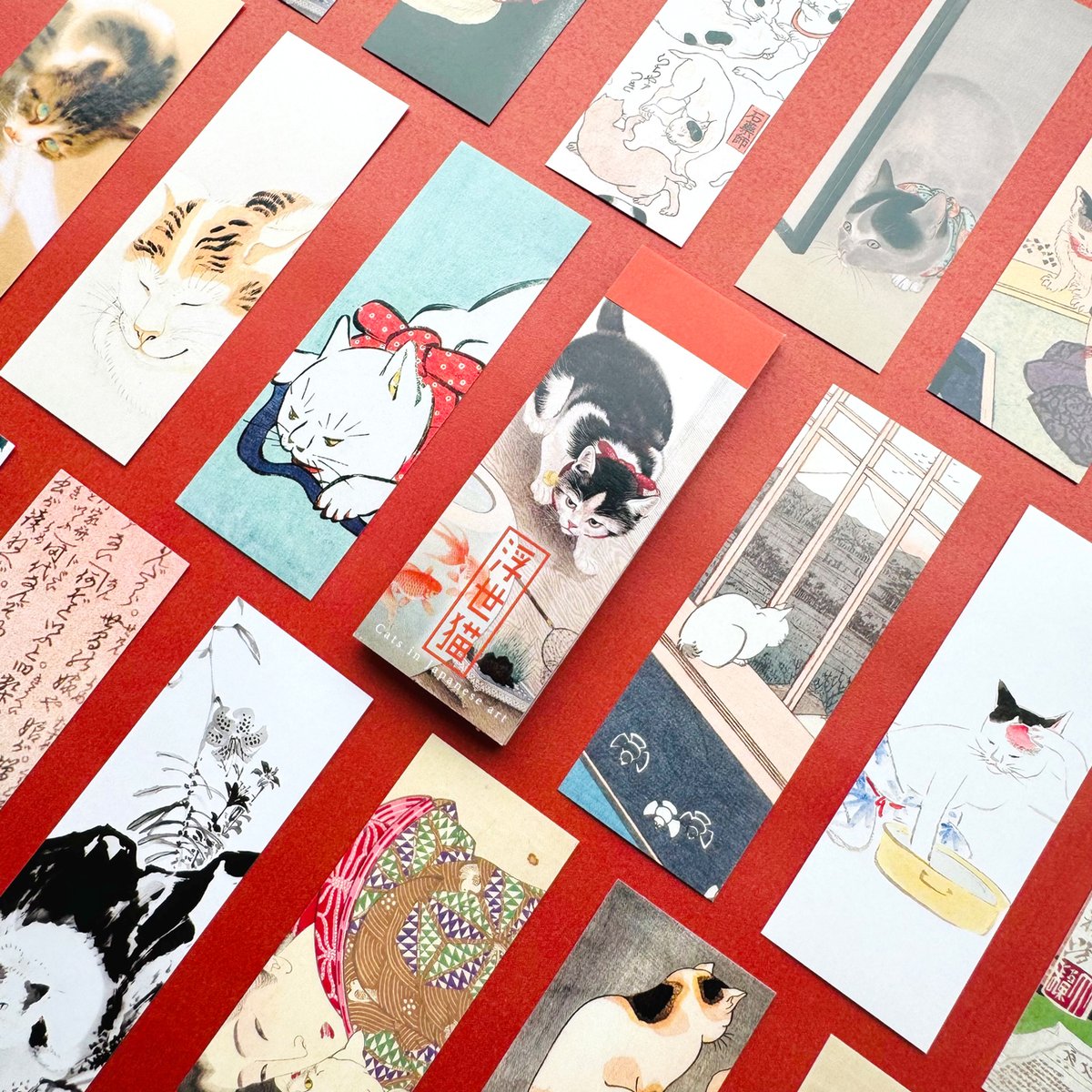 ⋰ 📢全国の #キャンドゥ 他にて販売中！ ⋱ 🔷短冊しぃる 浮世猫