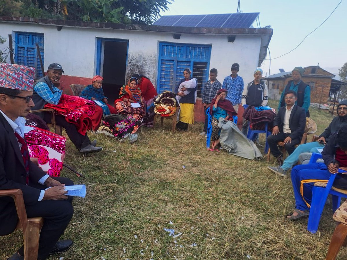 In collaboration with Turmakhad Rural Municipality, we supported 15 individuals with disabilities by providing cozy blankets for the chilly season. 
This initiative not only helped us test our system but also reinforced our shared commitment to uplifting vulnerable communities.