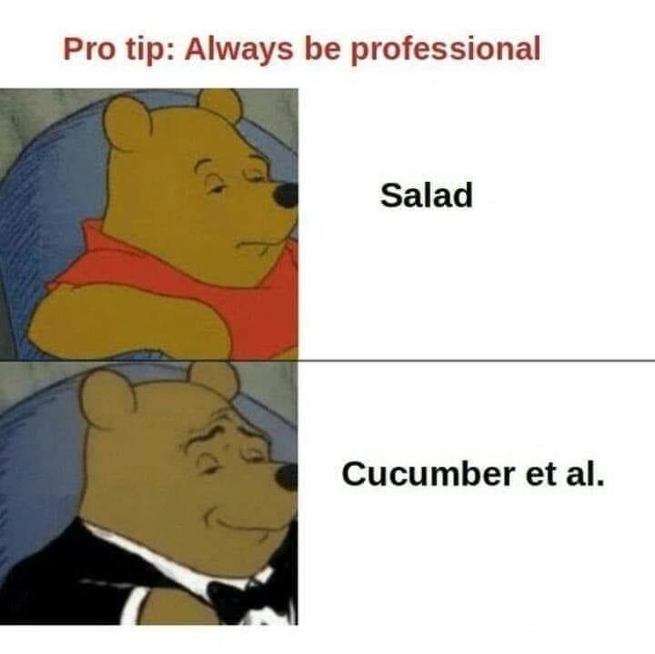 For those who are professionals at making word salads.

#AcademicTwitter #AcademicChatter
