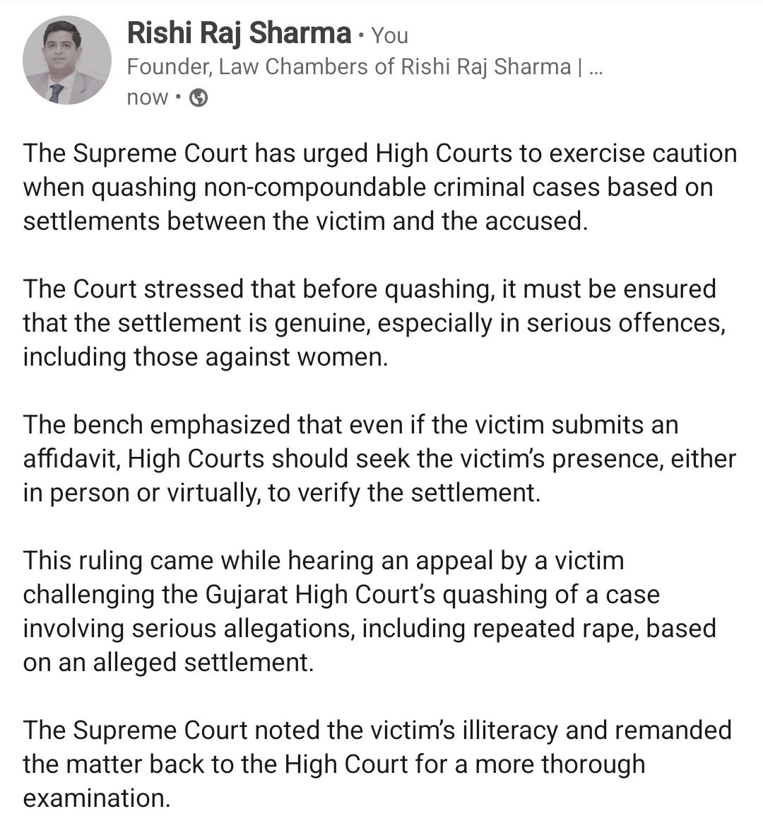 Adv_RRS's tweet image. #quashing #supremecourt #criminal #law #gujarat #highcourt