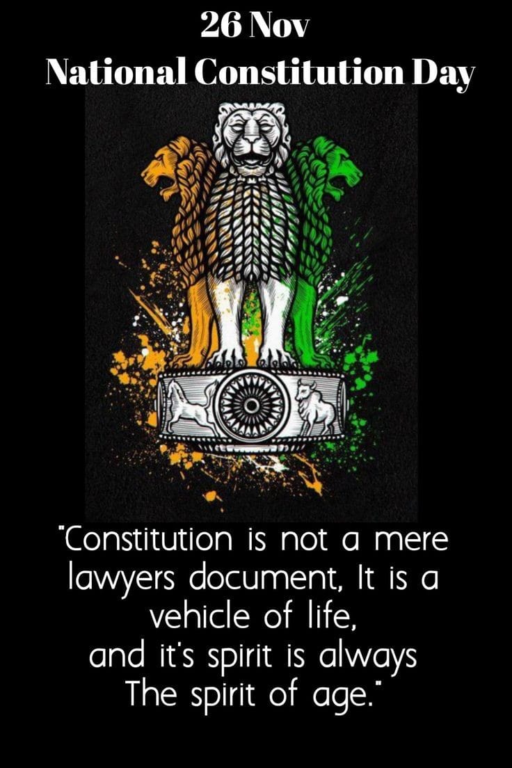 भारतीय संविधान के शिल्पकार भारत रत्न वंदनीय डॉ. बाबासाहेब आंबेडकर जी के महापरिनिर्वाण दिवस पर उन्हें कोटि-कोटि नमन जोहार। 
जय जोहार
जय भीम ✊
#26नवम्बर_को_संविधान_दिवस
#संविधान_दिवस
