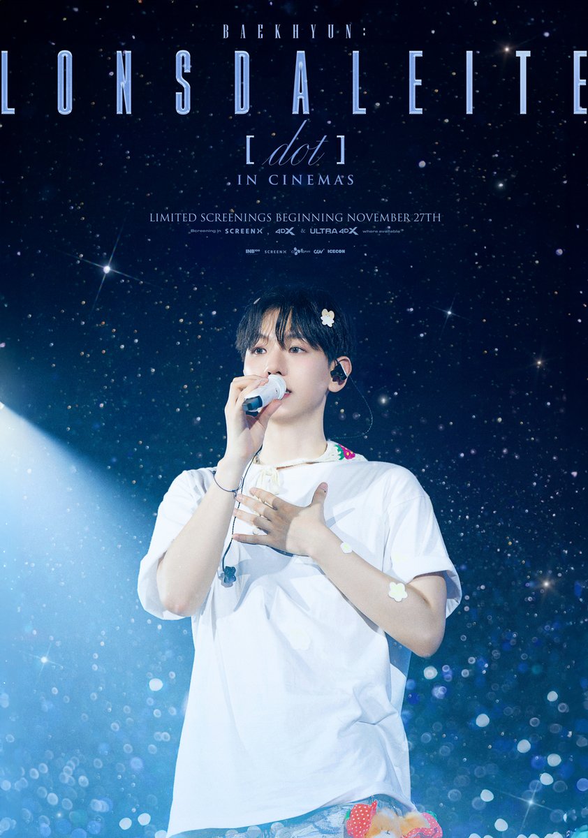 🎬 백현: 론스달라이트 닷 인 시네마

드디어 오늘! 개봉 기념 스페셜 포스터 공개✨
에리들! 극장에서 만나요 🐶🍿

-
🎬 BAEKHYUN: Lonsdaleite [dot] IN CINEMAS

It’s finally today! 
We’ve prepared a special poster to celebrate the release✨
See you in theaters! 🐶🍿

-
🎬 BAEKHYUN: