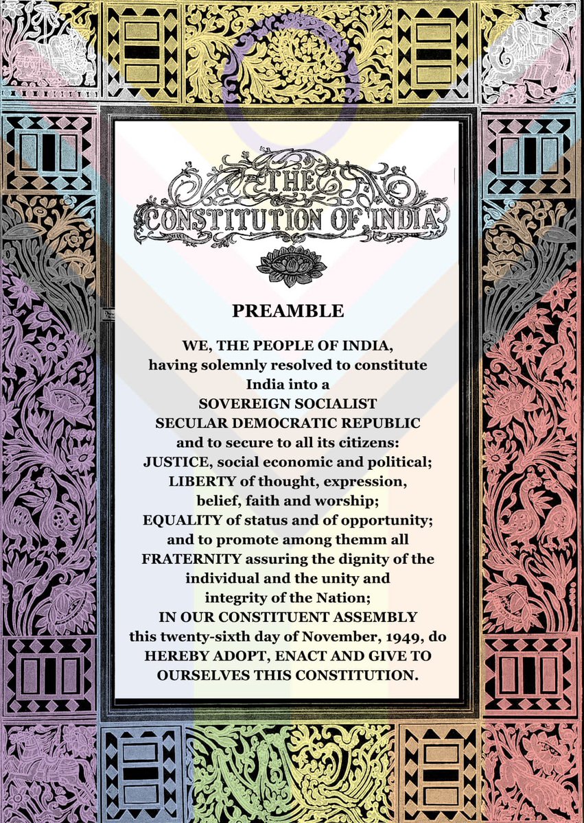 Vaivab Das (@d_vaivab) on Twitter photo The soul of the Indian Constitution in pride hues. It is its essence that drives a lot of LGBTQIA+ mobilisations and movements in India.
Picture Credits: <a href="/chayanikashah/">Chayanika (she/her)</a> The soul of the Indian Constitution in pride hues. It is its essence that drives a lot of LGBTQIA+ mobilisations and movements in India.
Picture Credits: <a href="/chayanikashah/">Chayanika (she/her)</a>