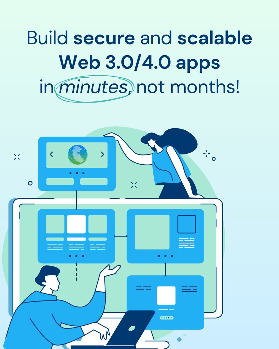 Why waste months coding when you can spin up secure, scalable Web 3.0 and Web 4.0 apps in a few clicks?

Let our AI-powered dev console handle the heavy lifting. 🫱🏼‍🫲🏽
- Smart contract deployment? Done.
- Built-in audits? Safe.
- Upgrades and monitoring? Smooth.

No stress, no
