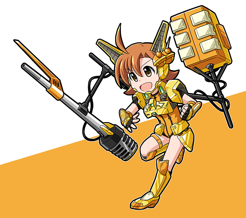 水瀬伊織 「昔描いたなんちゃってミリオンアーマー。ミリオンアーマーは基本パーツは共通で、個人」|すめらぎこう＠ぱるくすのイラスト