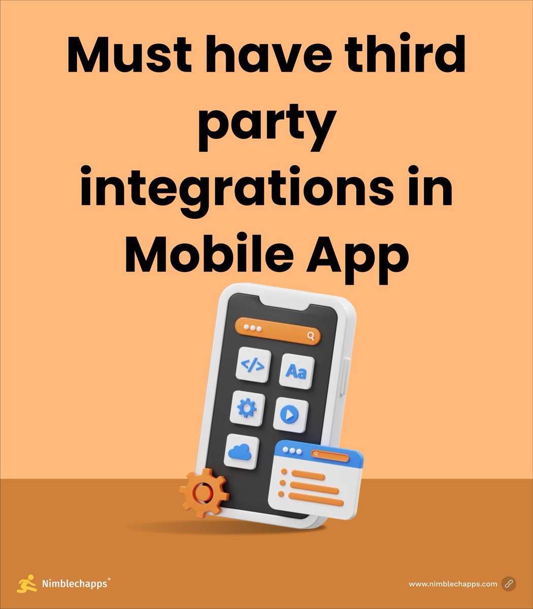 Nimblechapps's tweet image. 📱 Top Must-Have Third-Party Integrations for Your Mobile App

1️⃣ Google Maps Platform
2️⃣ Stripe
3️⃣ Twilio
4️⃣ Crashlytics
5️⃣ Firebase

#MobileAppDevelopment #MobileIntegration #ThirdPartyAPI #GoogleMaps #Stripe #Twilio #Firebase #Crashlytics #WebsiteDevelopment #Nimblechapps